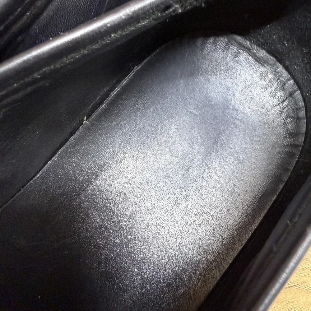 Allen Edmonds Lake Como Penny Loafers‎ Mens 11 11.5 ? Vibram Soles Black Leather